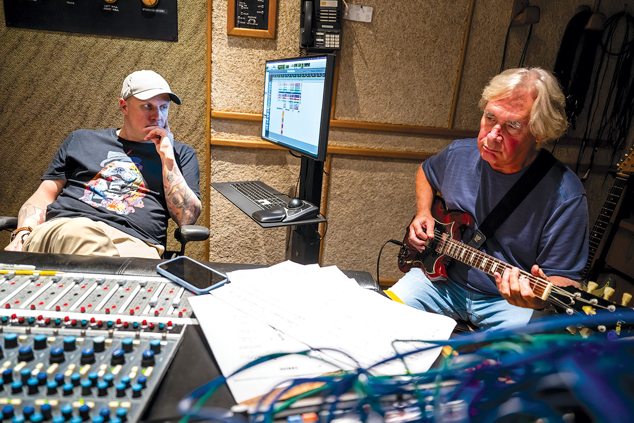 Carl Verheyen and Mark Hornsby at Danley Sunset Sound