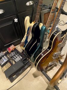 Ricky Reed studio - guitars closeup