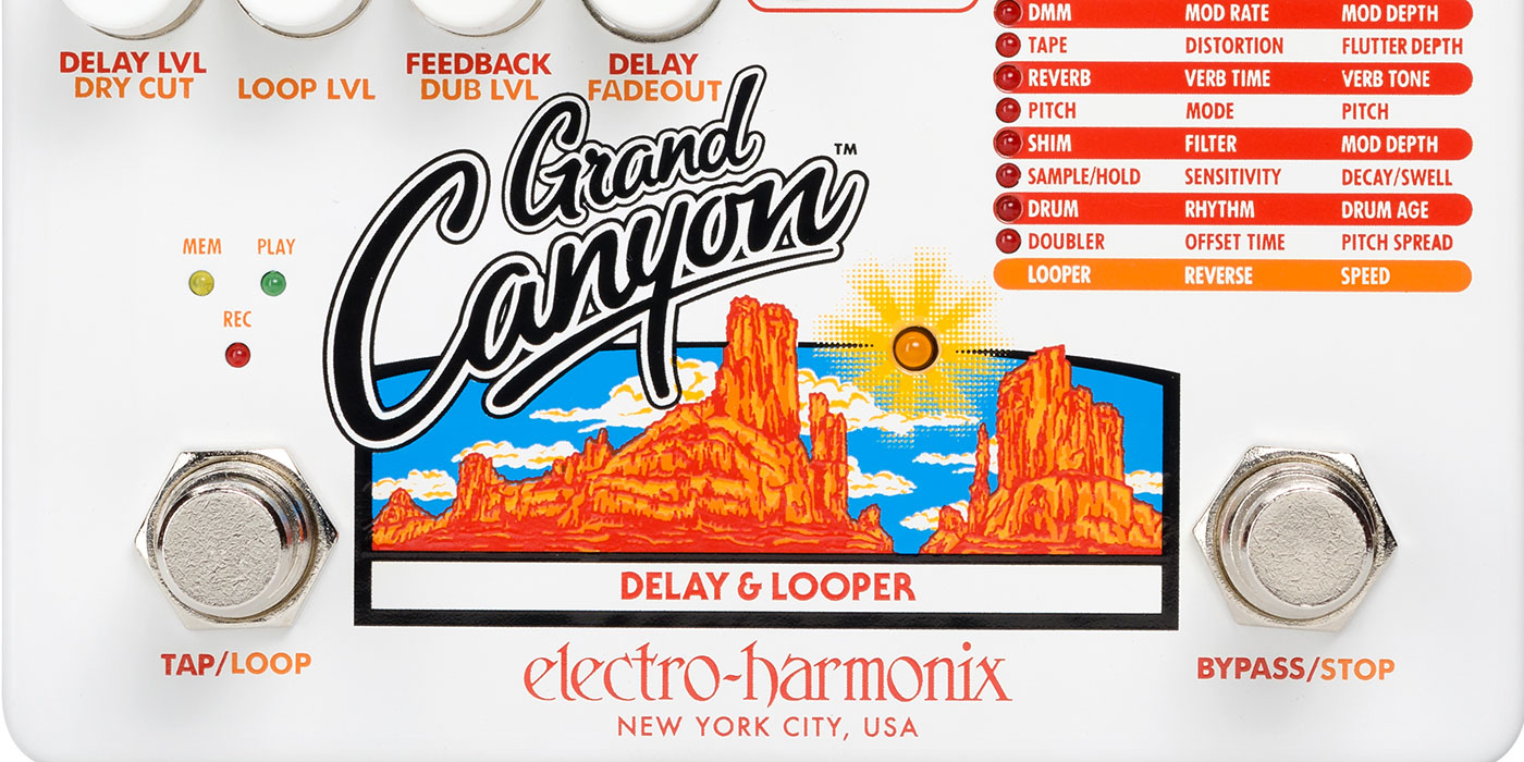Electro-Harmonix lanza nuevo pedal de delay Grand Canyon